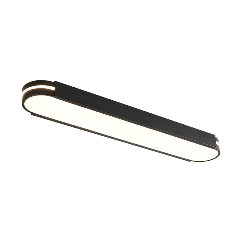 Modern Dimmable LED Long Oblong Flush Mount Ceiling Light 31.5in