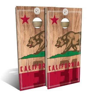 California State Flag 2 Outdoor Cornhole Board Set
