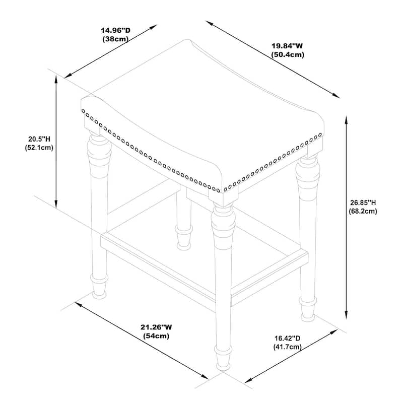 Hayes Big and Tall Saddle Seat Counter Stool
