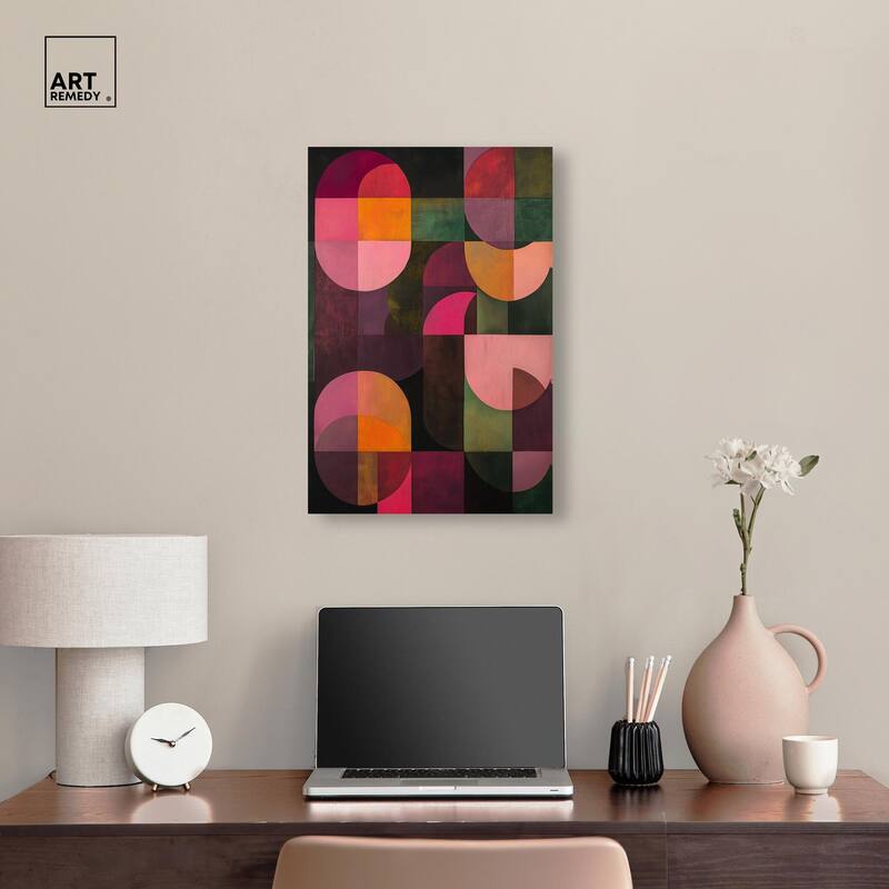Bauhaus Romance Canvas by Art Remedy, Gallery Wrapped