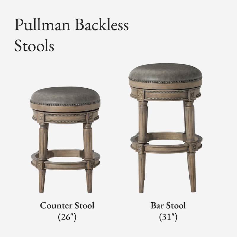 Maven Lane Pullman Backless Swivel Kitchen Stool