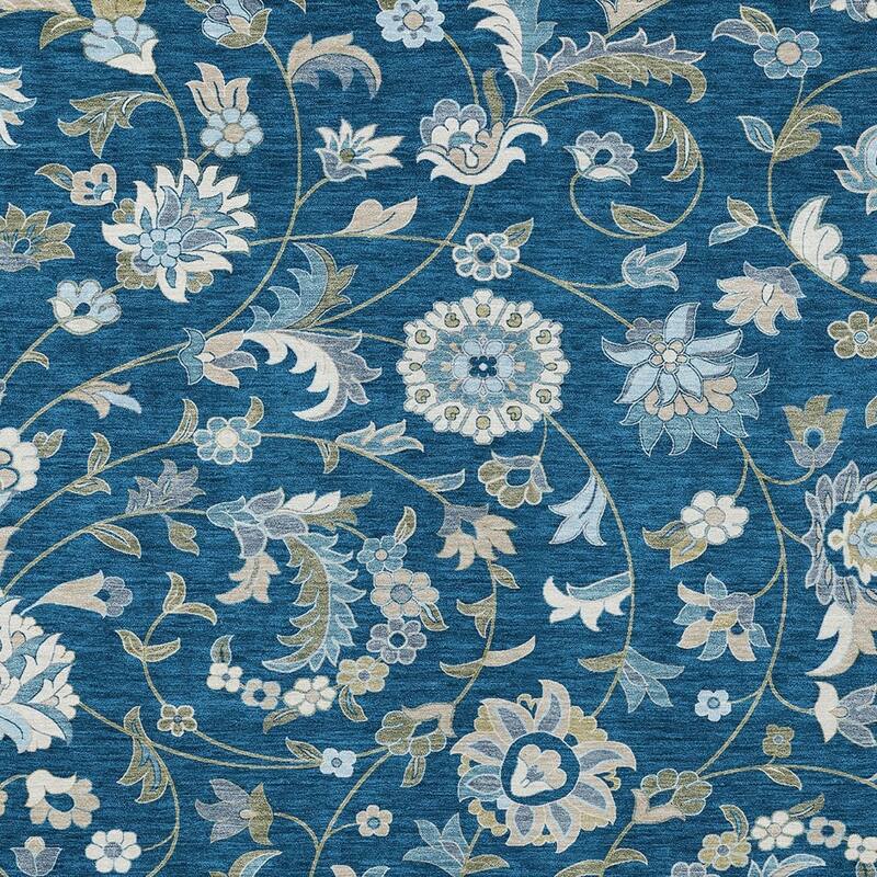 HomeRoots Floral Transitional Rectangle Outdoor Rug