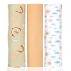 preview thumbnail 15 of 18, Baby Boys and Baby Girls 3 Piece Knit Swaddle Blankets Peach
