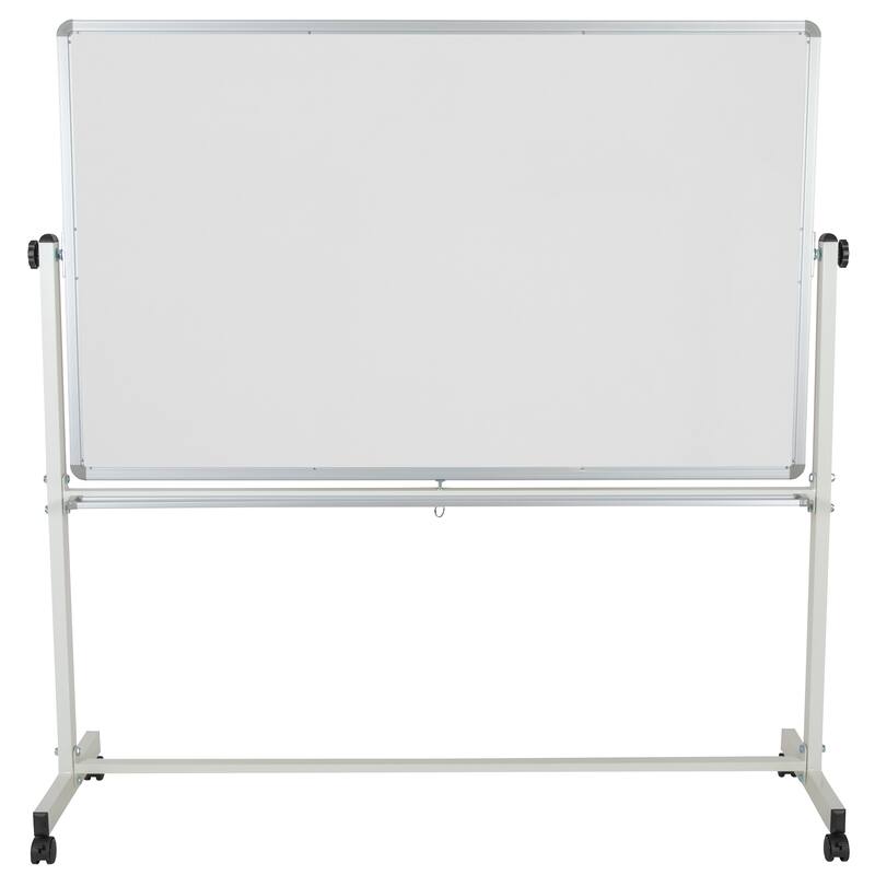 Reversible Mobile Cork Bulletin & White Board with Pen Tray