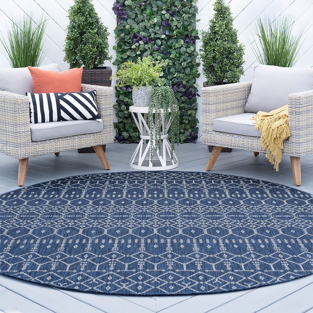 Colonnade Farmhouse Geometric Indoor/Outdoor Area Rug