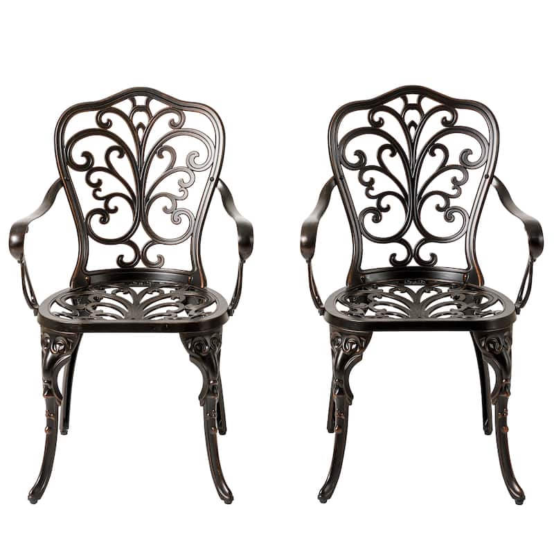 Christopher Knight Home - VIGO Aluminum Outdoor Patio Bistro Dining Set - Copper