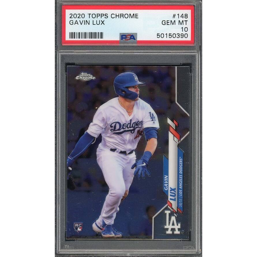 Gavin Lux 2020 Topps Chrome Rookie Baseball Card #148 PSA 10 - 8'6" x 11'6"