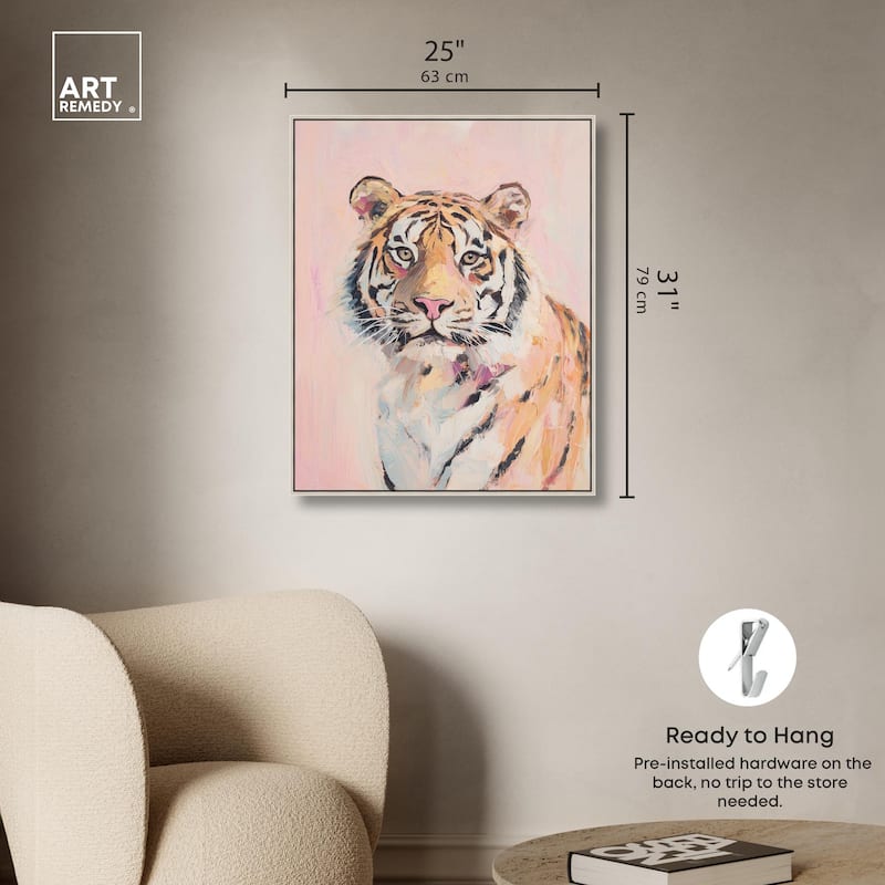 Quiet Tiger Canvas by Art Remedy