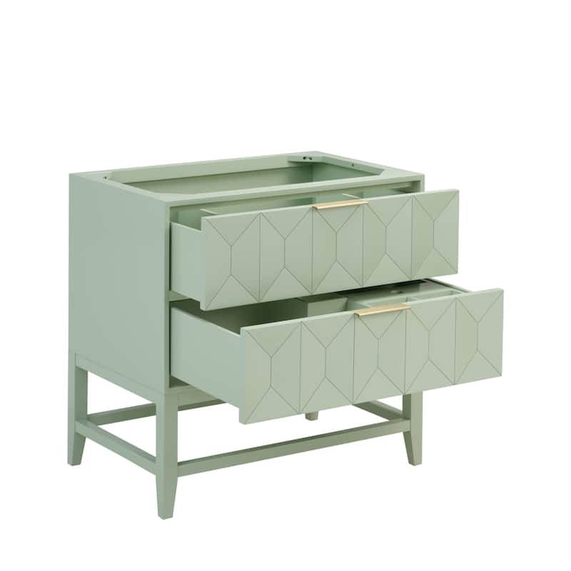 Emmeline 36" Single Vanity Cabinet, Pistachio