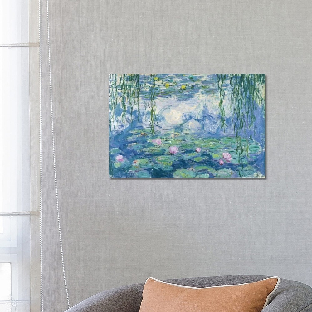 iCanvas "Waterlilies, 1916-19 " by Claude Monet Canvas Print