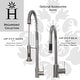 preview thumbnail 12 of 10, Highpoint Collection 33-inch Matte Stone Farmhouse Sink with Accessories