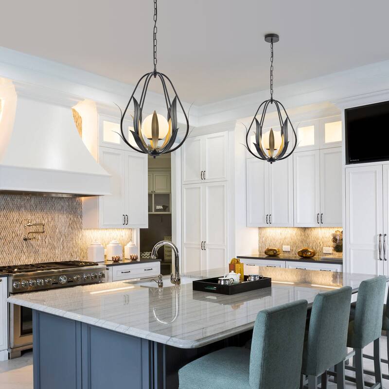 Elora 1-Light Kitchen Pendant Light for Foyer and Entryways - 10 In.Wide