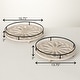 preview thumbnail 5 of 3, 3"H Sullivans Metal Framed Wooden Tray Set of 2, Multicolored - 15.75"L x 15.75"W x 3"H, 13.75"L x 13.75"W x 3"H