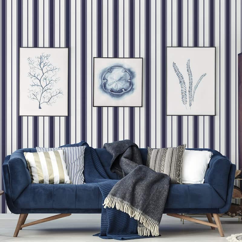 Galerie Wallcoverings Smart Stripes 3 Heritage Stripe Vinyl on Non-woven Matte Wallpaper Roll