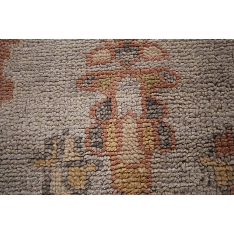 Oushak Indian Area Rug Handmade Oriental Wool Carpet - 7'10" x 10'2"