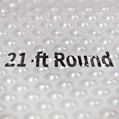 Blue Wave 12-mil Solar Blanket for Round Above-Ground Pools - Clear
