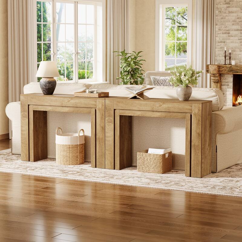 41.3-Inch Entryway Table, Rectangular Console Table, Modern Hallway Accent Table