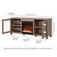 preview thumbnail 8 of 56, Quincy TV Stand with Fireplace Insert