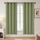 preview thumbnail 28 of 135, Deconovo Grommet Room Darkening Curtains, Set of 4 Panels 52x72 Inch - Green