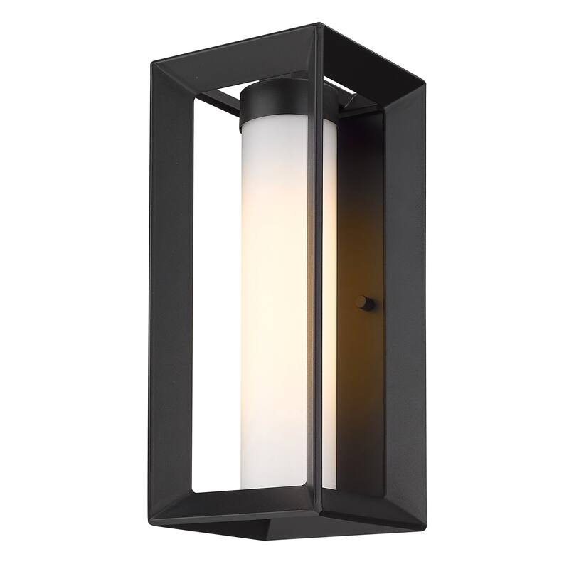 Smyth 14" Tall UV-coated Outdoor Wall Sconce with Glass Shade