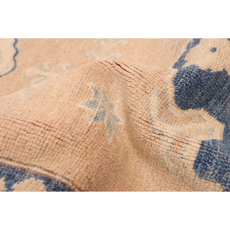 ECARPETGALLERY Hand-knotted Finest Ghazni Tan Wool Rug - 9'7 x 12'3