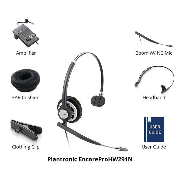 Shop Plantronics Encorepro Hw291n With M22 2 2 Pack Monaural