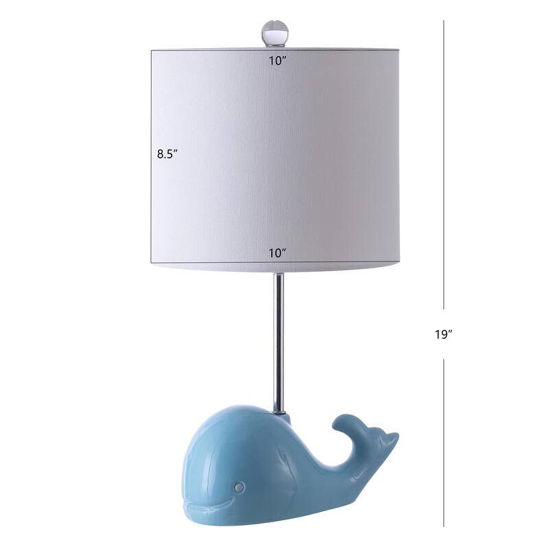 SAFAVIEH Kids Lighting Marnita 19" Whale Lamp - 10Wx10Dx19H