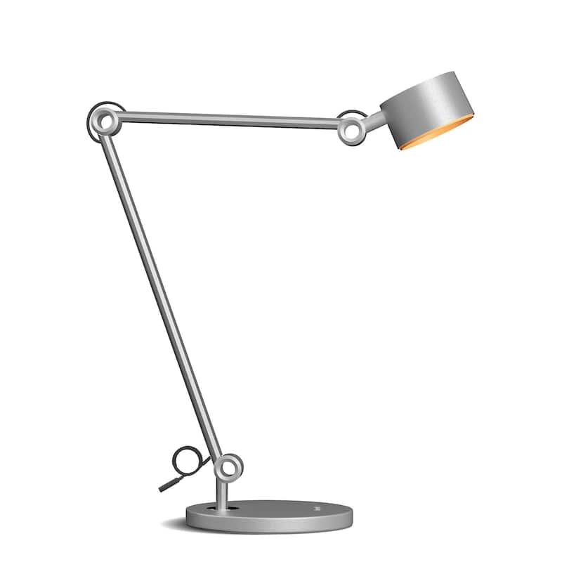 Honeywell LED Architect Desk Lamp 4000K Dimmable Swing Arm Eye Care​​ - Grey