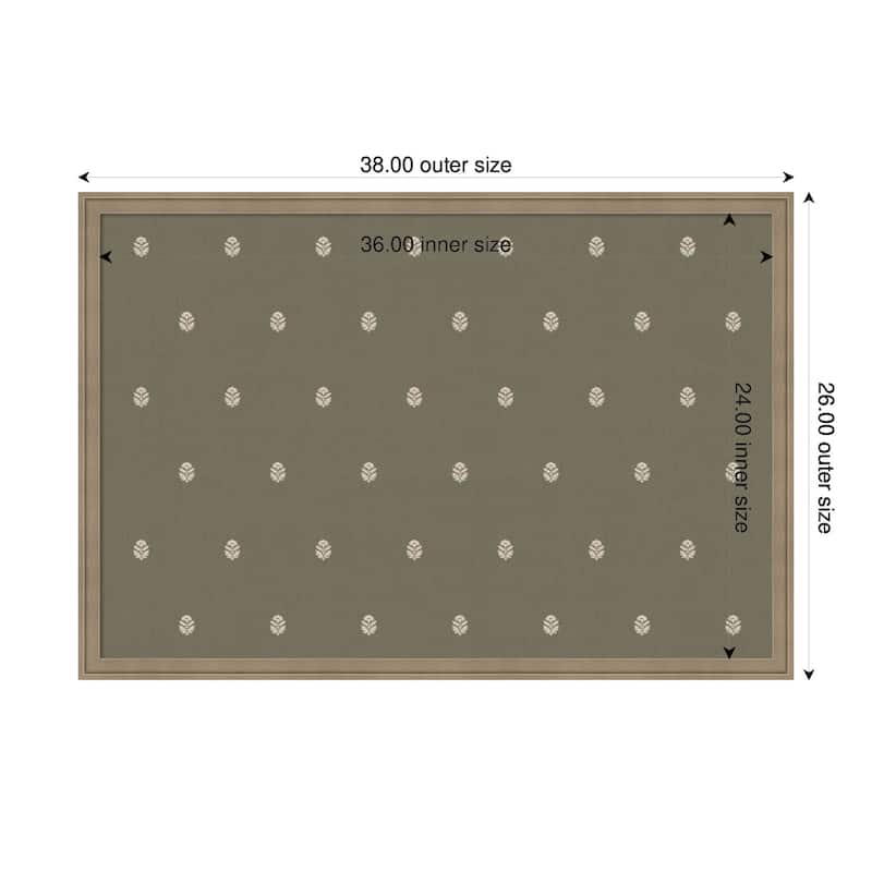 Kate and Laurel Pinboard Green Botanical Block Print