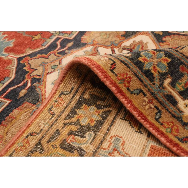 ECARPETGALLERY Hand-knotted Jules Sultane Red Wool Rug - 4'1 x 5'11