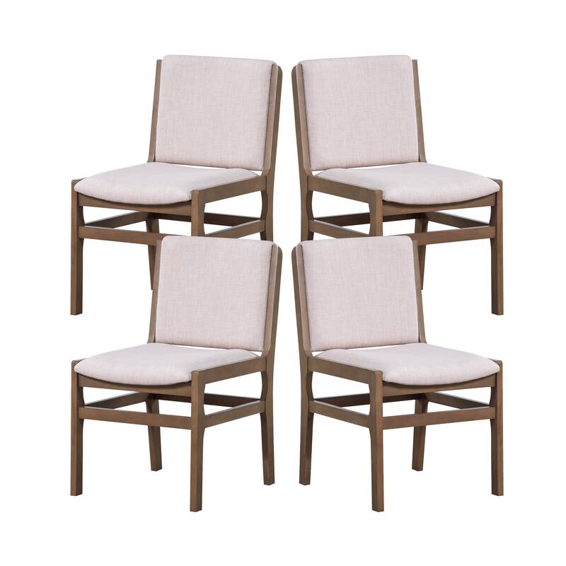Christopher Knight Home - Modern Contemporary Upholstered Armless Dining Chairs Set with Seat and Back Cushion