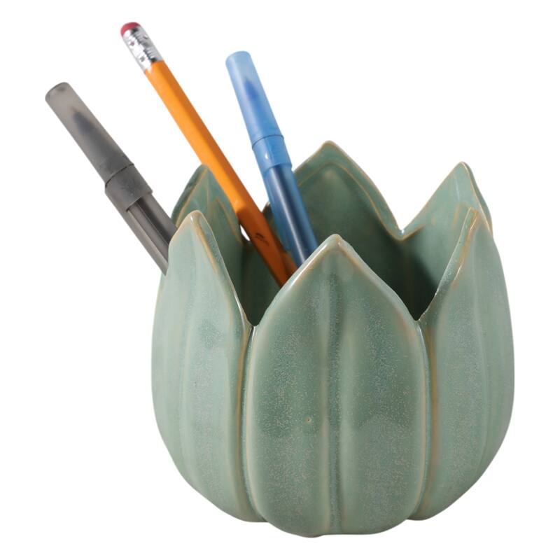 Ceramic Leaf Shaped Storage Bowl - 4"