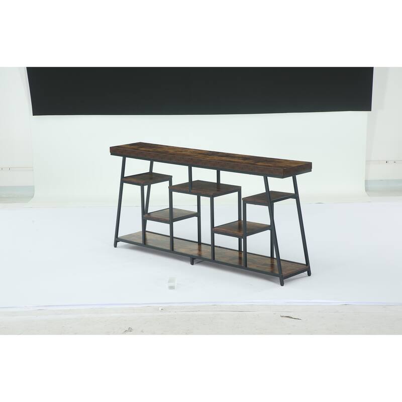 TV Stand for Televisions up to 80 Inches with Storage Shelves