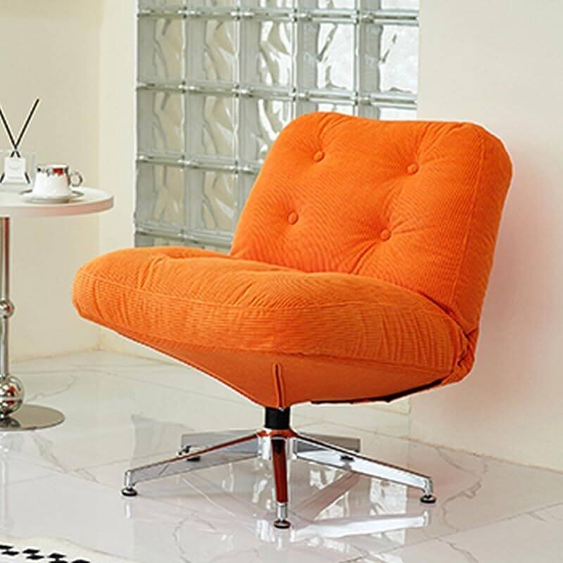 Retro Corduroy Swivel Lounge Chair