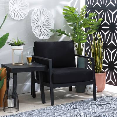Hadleigh Indoor/Outdoor Rust Resistant Accent Chair with Sunbrella Cushions