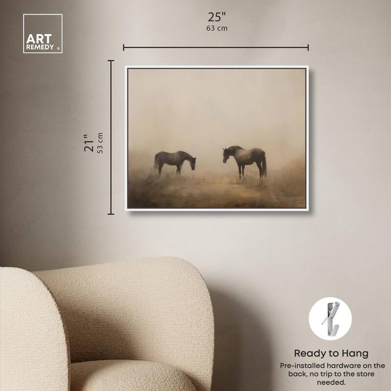 Equine Duo II Canvas by Art Remedy