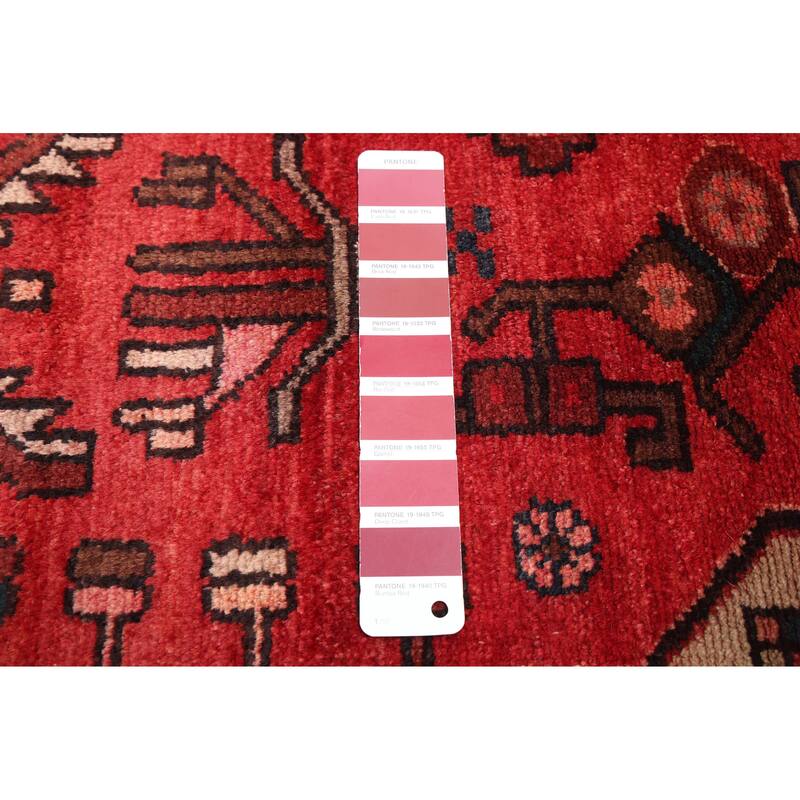 ECARPETGALLERY Hand-knotted Andelz Red Wool Rug - 4'8 x 8'10