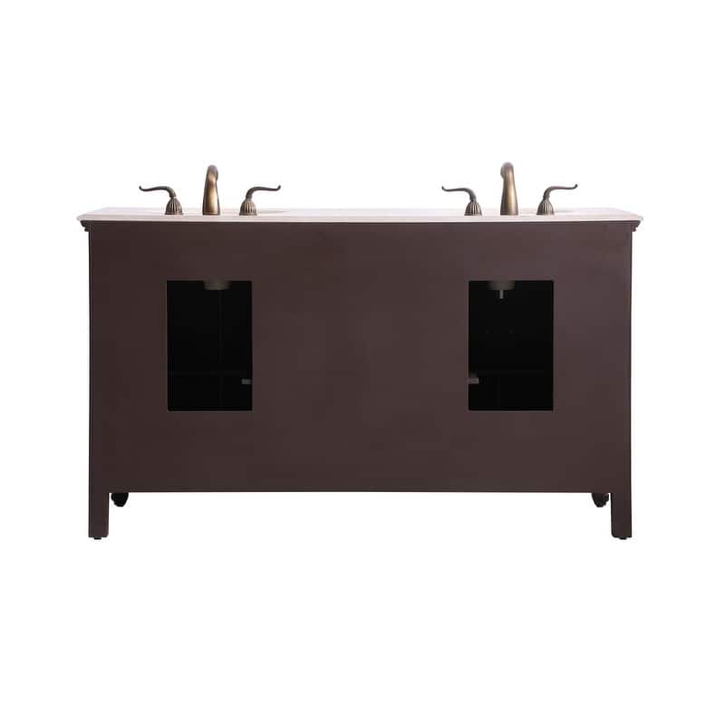 60" Double Bathroom Vanity Sink