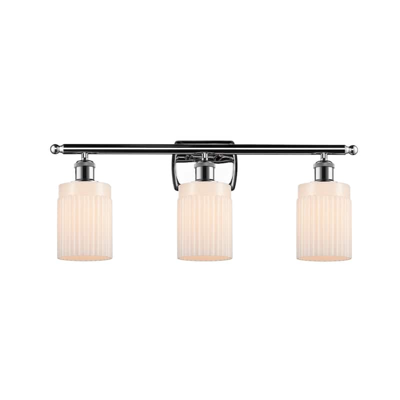 Innovations Lighting Hadley 3 Light 26" Wide Bathroom Vanity Light - Polished Chrome / Matte White