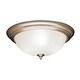 preview thumbnail 4 of 2, Kichler Hastings 3 Light 15" Wide Flush Mount Ceiling Fixture Brushed Nickel