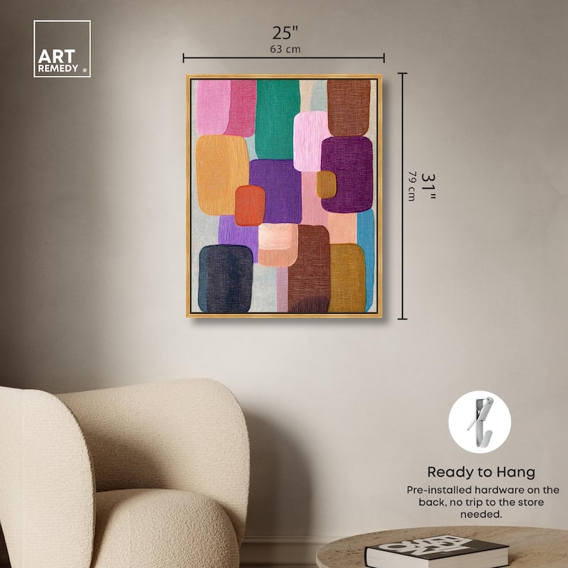 Color Block Cadence I Canvas by Art Remedy