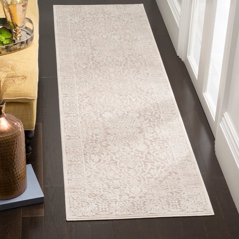SAFAVIEH Reflection Suhad Oriental Rug - 2'3" x 10' Runner - Beige/Cream