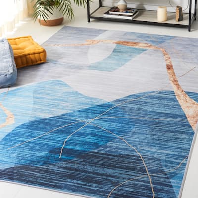 SAFAVIEH Tacoma Machine Washable Slip Resistant Maudie Mid-Century Modern