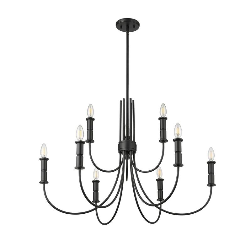 Millennium Lighting 29209 Potiss 9 Light 34" Wide Taper Candle Style