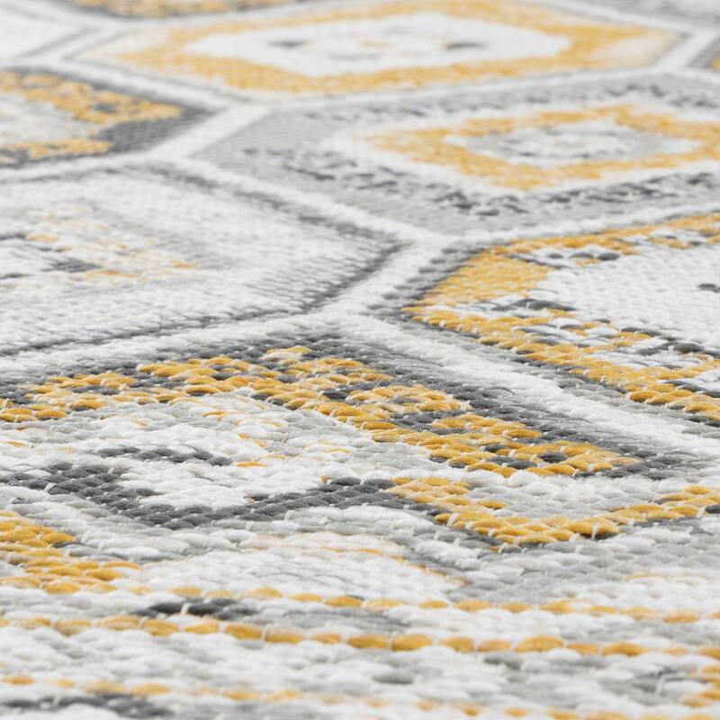 Alfresco Nautical & Coastal Geometric Reversible Indoor/Outdoor Area Rug