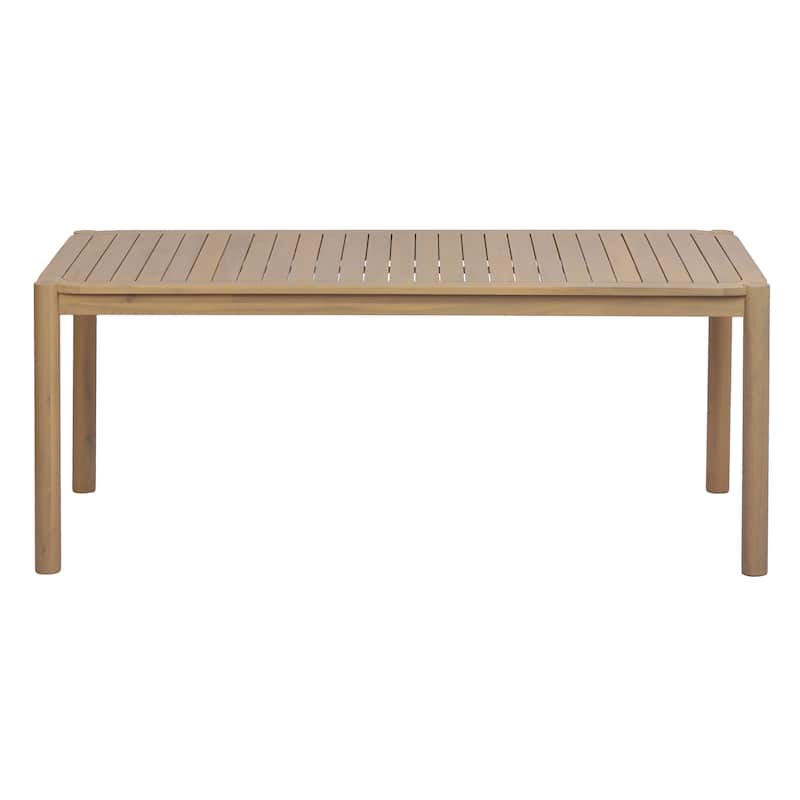Christopher Knight Home - Cascade 74.02" Outdoor Acacia Wood Rectangular Dining Table, for 4-6 Person Seating