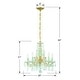 preview thumbnail 5 of 7, Maria Theresa 5 Light Clear Crystal Gold Mini Chandelier - 20'' W x 19'' H