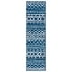 preview thumbnail 36 of 150, SAFAVIEH Amsterdam Bridget Moroccan Boho Rug 2'3" x 10' Runner - Navy/Beige