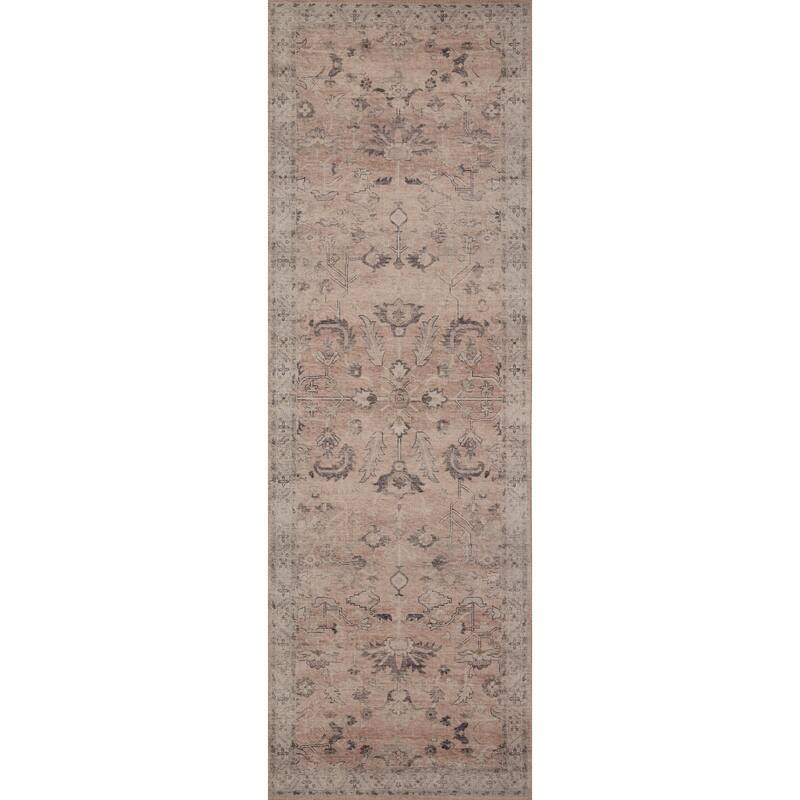 Alexander Home Venetian Printed Floral Distressed Rug