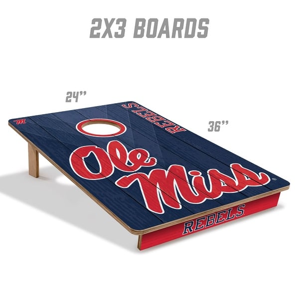 Mississippi Rebels NCAA Tailgate Cornhole Board Set